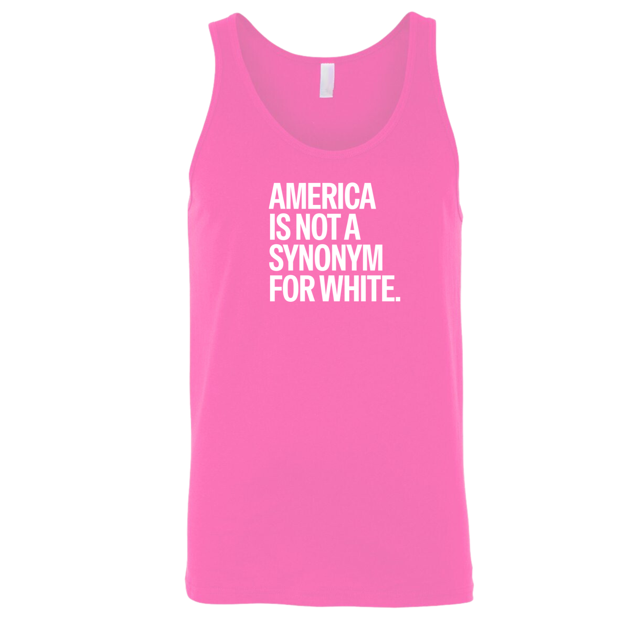 America Is Not a Synonym for White Unisex Tank Top-T-Shirt-The Original God Ain't Petty But I Am