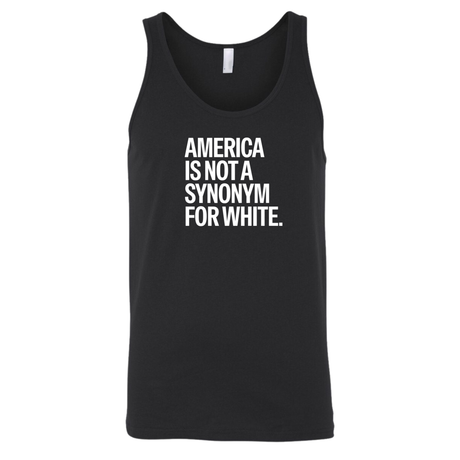 America Is Not a Synonym for White Unisex Tank Top-T-Shirt-The Original God Ain't Petty But I Am