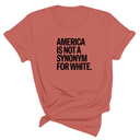 America Is Not a Synonym for White Unisex Tee-T-Shirt-The Original God Ain't Petty But I Am