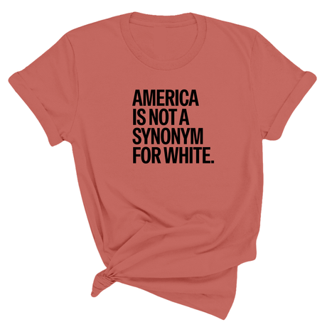 America Is Not a Synonym for White Unisex Tee-T-Shirt-The Original God Ain't Petty But I Am
