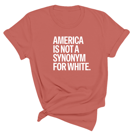 America Is Not a Synonym for White Unisex Tee-T-Shirt-The Original God Ain't Petty But I Am