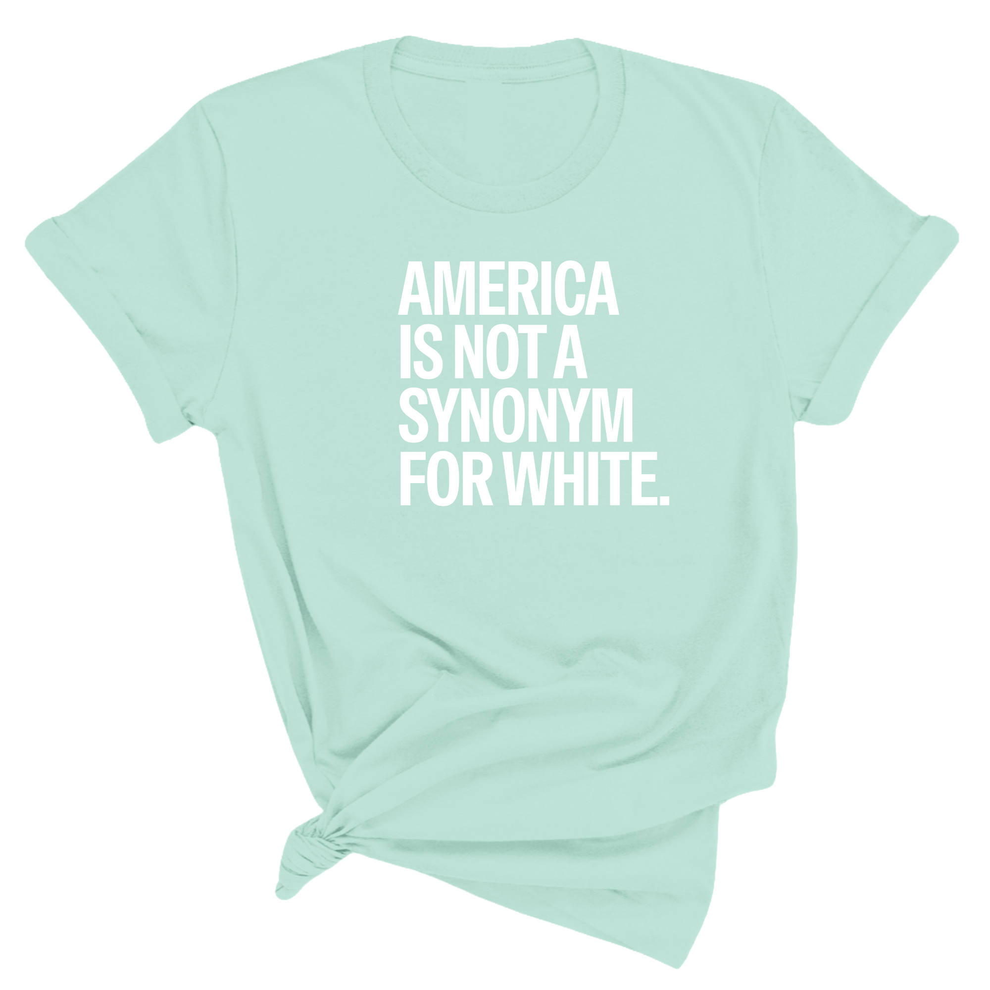 America Is Not a Synonym for White Unisex Tee-T-Shirt-The Original God Ain't Petty But I Am
