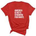 America Is Not a Synonym for White Unisex Tee-T-Shirt-The Original God Ain't Petty But I Am