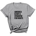 America Is Not a Synonym for White Unisex Tee-T-Shirt-The Original God Ain't Petty But I Am
