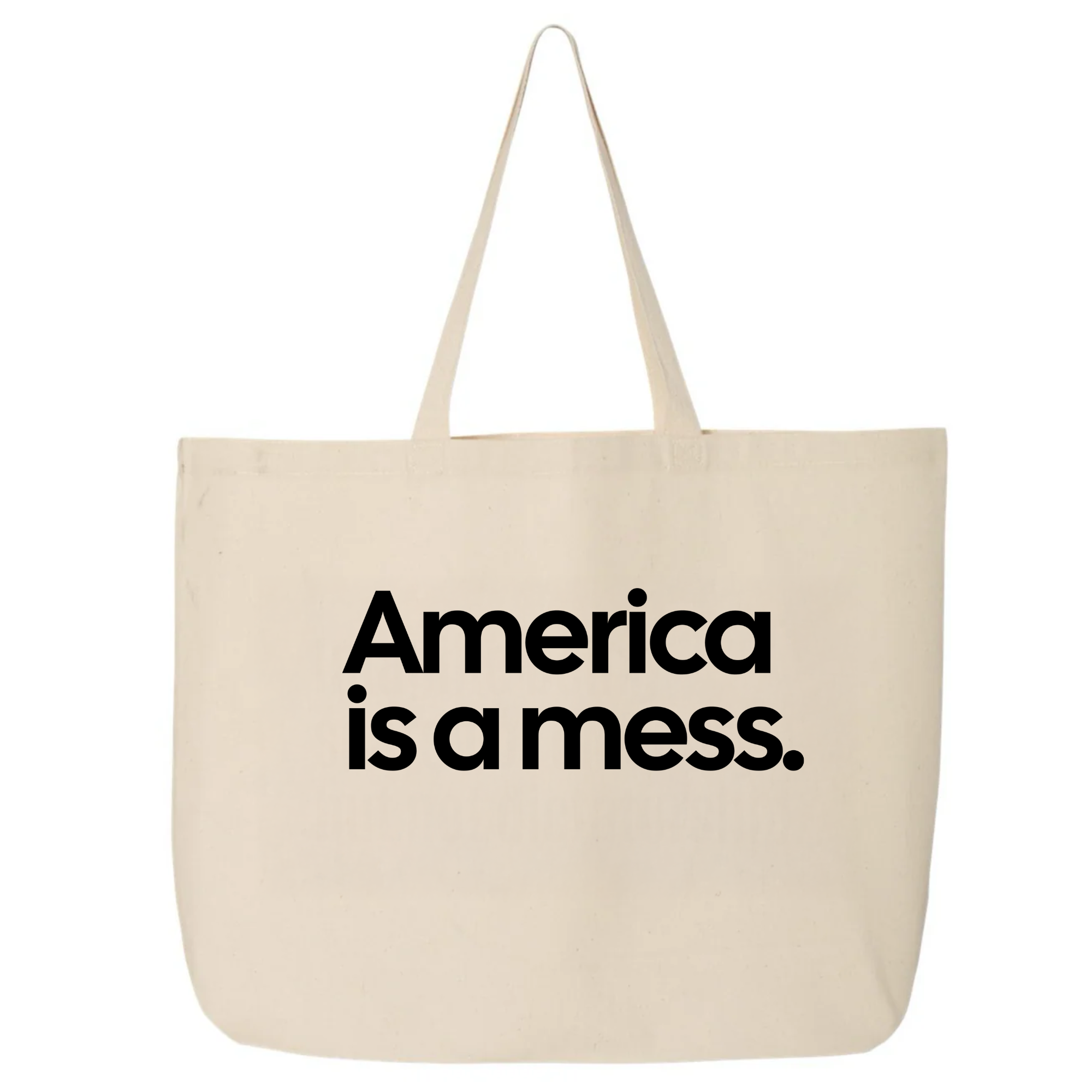 America Is a Mess (Tote Bag)-Tote Bag-The Original God Ain't Petty But I Am