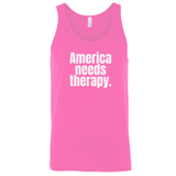 America Needs Therapy Unisex Tank Top-T-Shirt-The Original God Ain't Petty But I Am