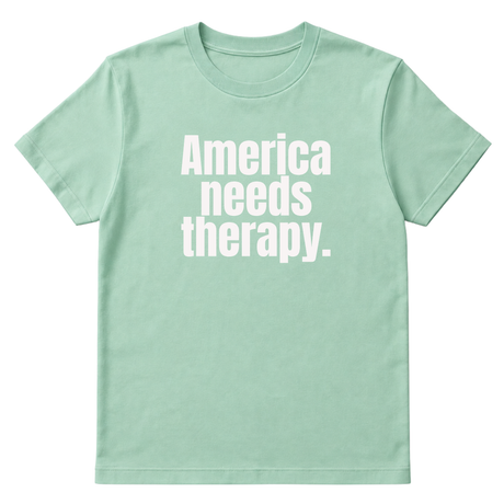America Needs Therapy Unisex Tee-T-Shirt-The Original God Ain't Petty But I Am
