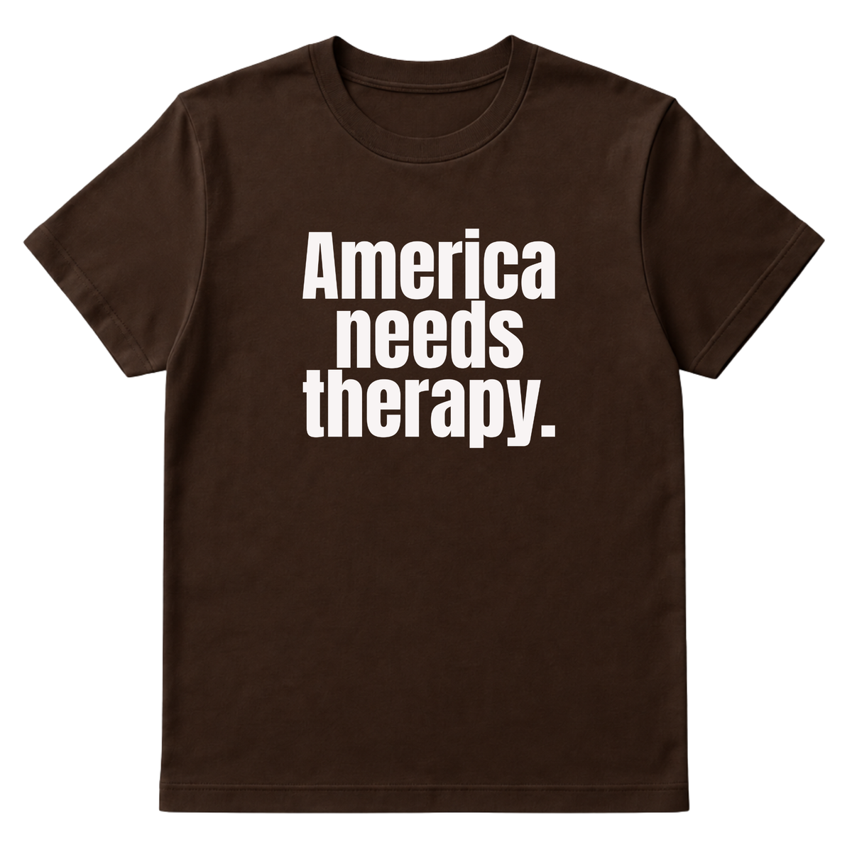 America Needs Therapy Unisex Tee (original temp)-T-Shirt-The Original God Ain't Petty But I Am