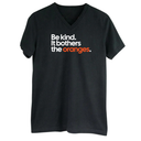 Be Kind. It Bothers the Oranges *BLACK V-NECK* Unisex Tee-T-Shirt-The Original God Ain't Petty But I Am