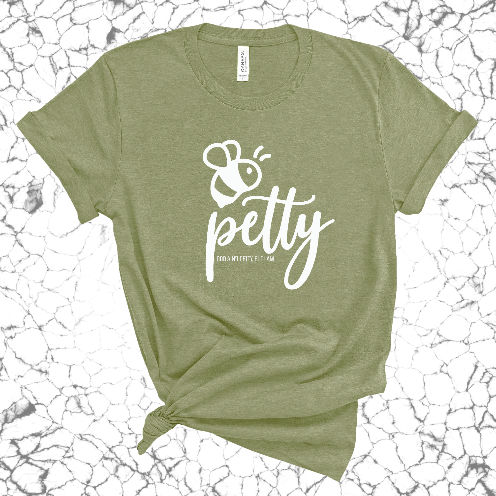 Bee Petty Unisex Tee-T-Shirt-The Original God Ain't Petty But I Am