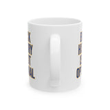 Black History is Not Optional Month Mug 11oz (Blue & Gold)-Mug-The Original God Ain't Petty But I Am