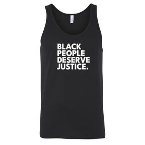 Black People Deserve Justice Unisex Tank Top-T-Shirt-The Original God Ain't Petty But I Am