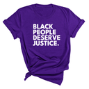 Black People Deserve Justice Unisex Tee-T-Shirt-The Original God Ain't Petty But I Am