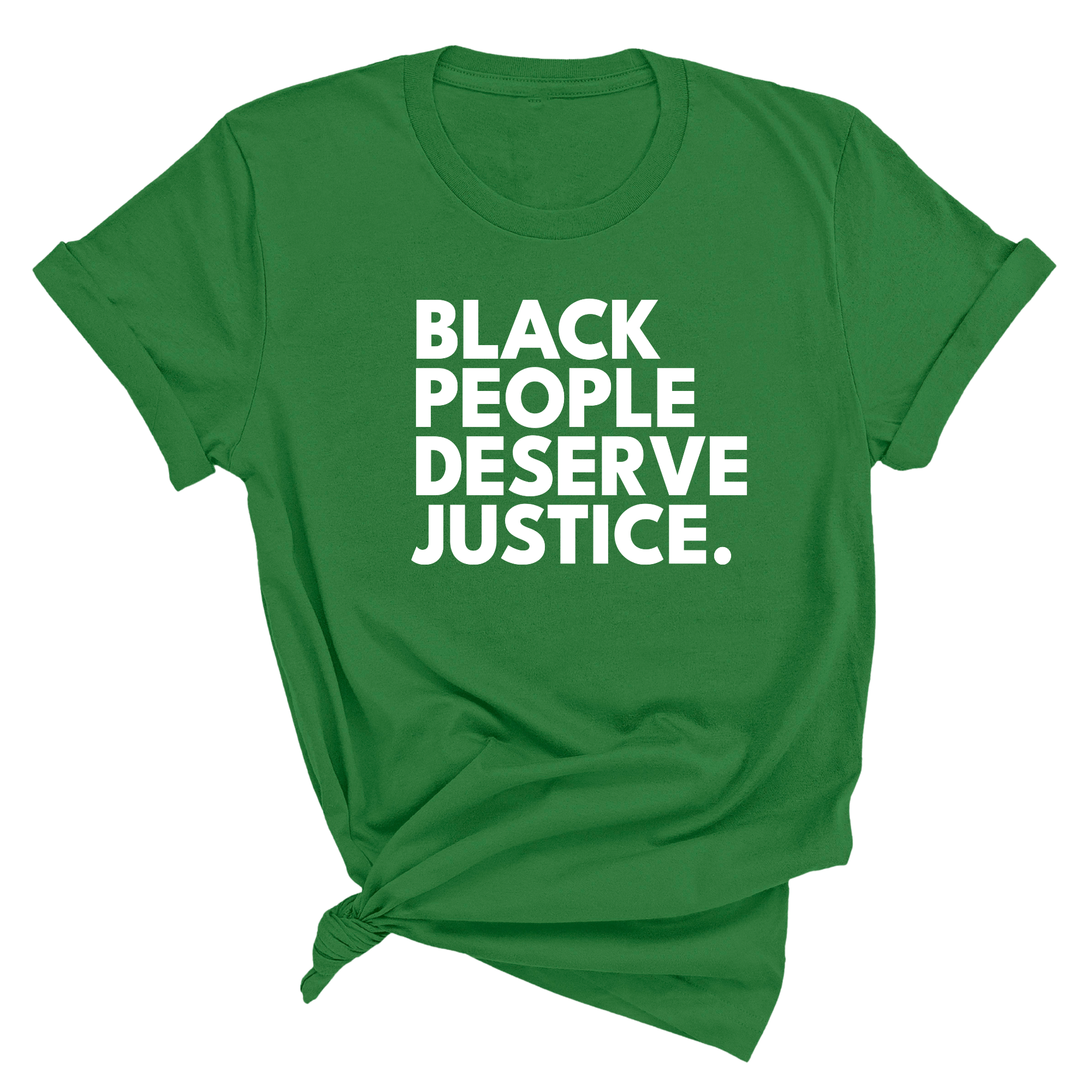 Black People Deserve Justice Unisex Tee-T-Shirt-The Original God Ain't Petty But I Am