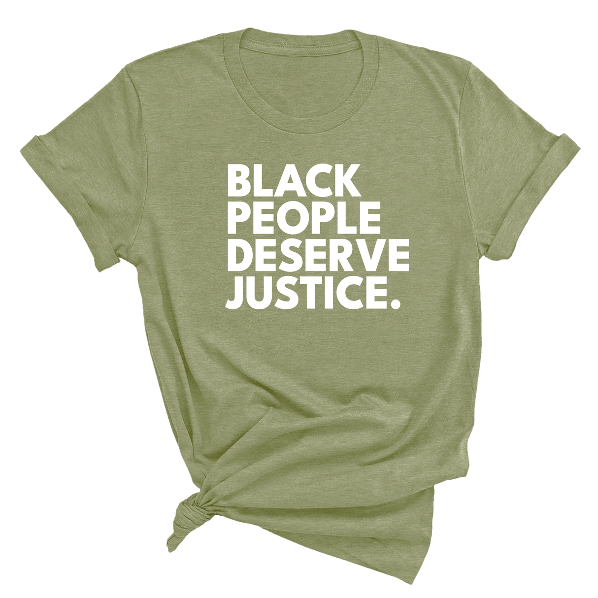 Black People Deserve Justice Unisex Tee-T-Shirt-The Original God Ain't Petty But I Am