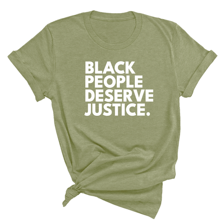Black People Deserve Justice Unisex Tee-T-Shirt-The Original God Ain't Petty But I Am