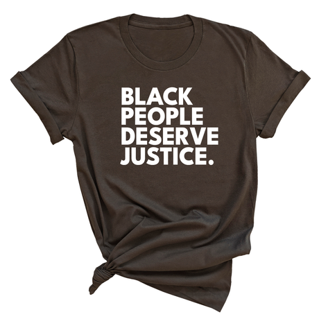 Black People Deserve Justice Unisex Tee-T-Shirt-The Original God Ain't Petty But I Am