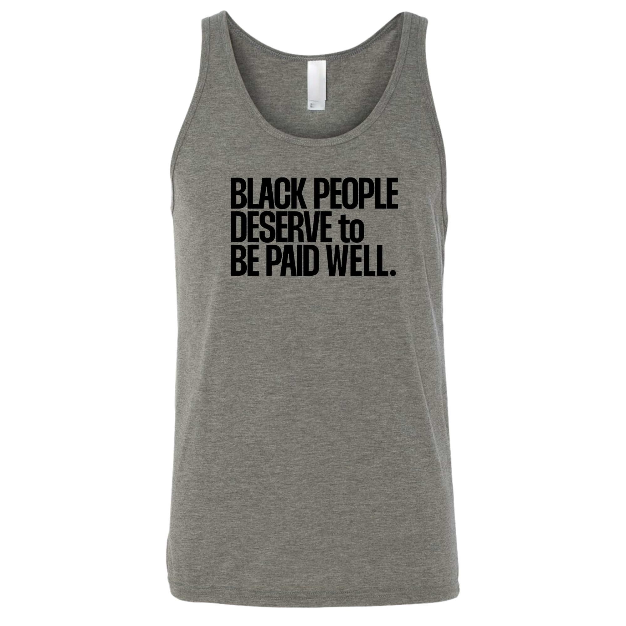 Black People Deserve to Be Paid Well Unisex Tank Top-T-Shirt-The Original God Ain't Petty But I Am