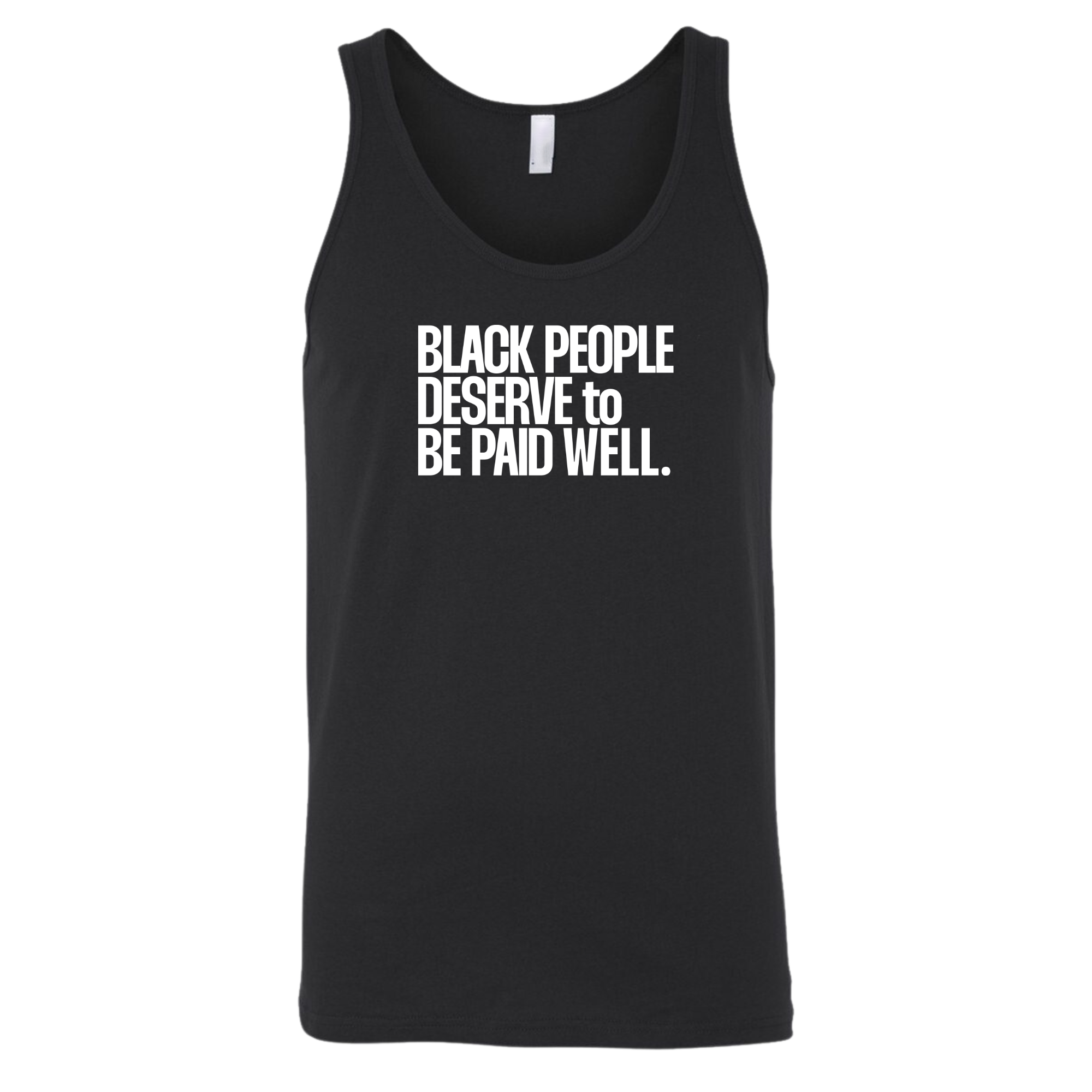 Black People Deserve to Be Paid Well Unisex Tank Top-T-Shirt-The Original God Ain't Petty But I Am