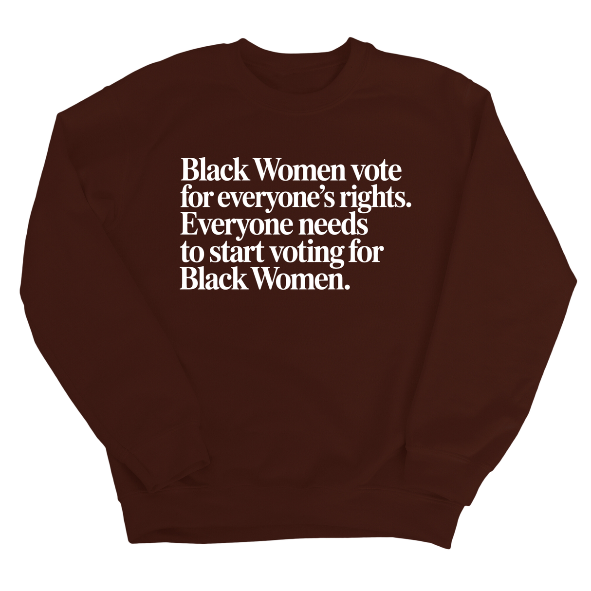 Black Women vote for everyone's rights. Everyone needs to start voting for Black Women Unisex Sweatshirt-Sweatshirt-The Original God Ain't Petty But I Am