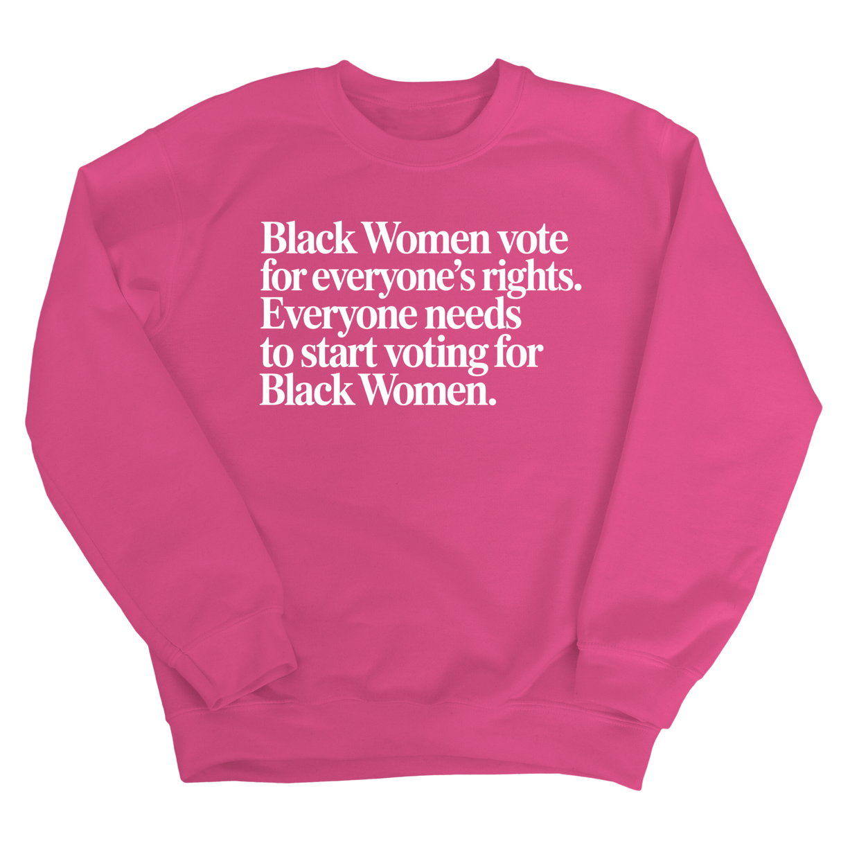 Black Women vote for everyone's rights. Everyone needs to start voting for Black Women Unisex Sweatshirt-Sweatshirt-The Original God Ain't Petty But I Am