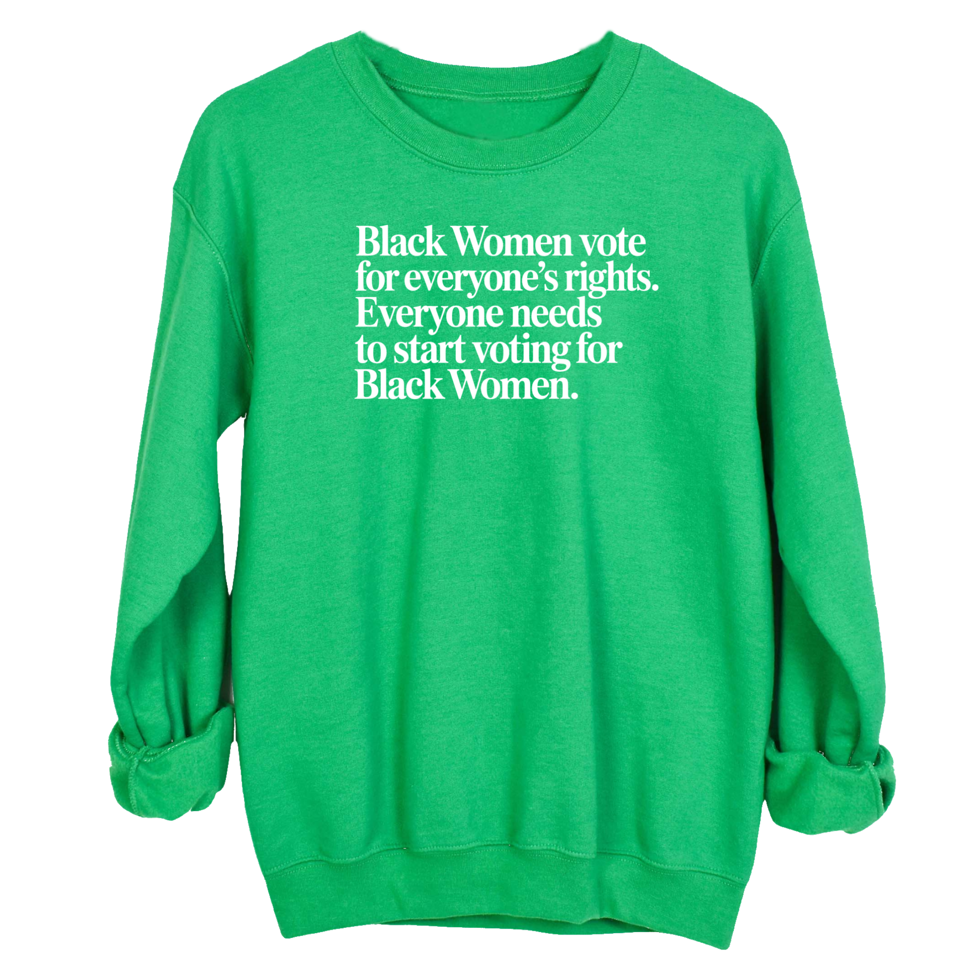 Black Women vote for everyone's rights. Everyone needs to start voting for Black Women Unisex Sweatshirt-Sweatshirt-The Original God Ain't Petty But I Am