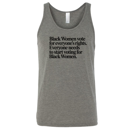 Black Women vote for everyone's rights. Everyone needs to start voting for Black Women Unisex Tank Top-T-Shirt-The Original God Ain't Petty But I Am