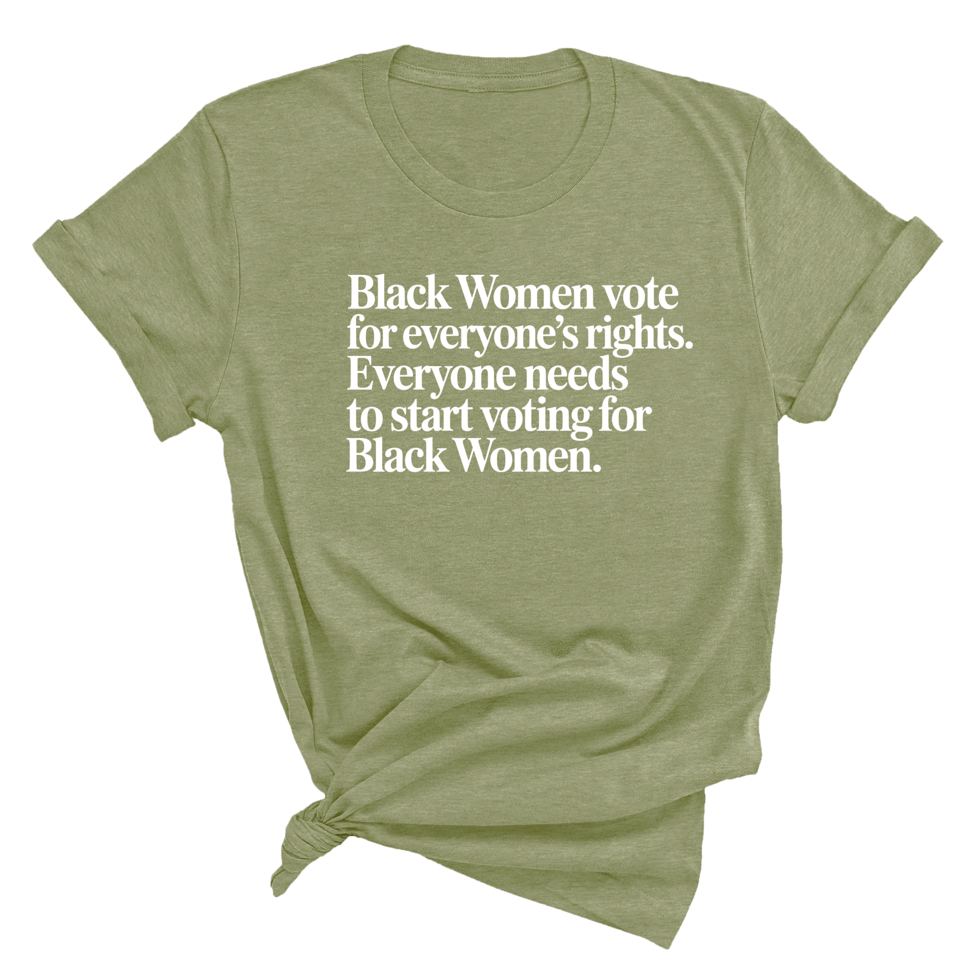 Black Women vote for everyone's rights. Everyone needs to start voting for Black Women Unisex Tee-T-Shirt-The Original God Ain't Petty But I Am