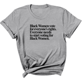 Black Women vote for everyone's rights. Everyone needs to start voting for Black Women Unisex Tee-T-Shirt-The Original God Ain't Petty But I Am