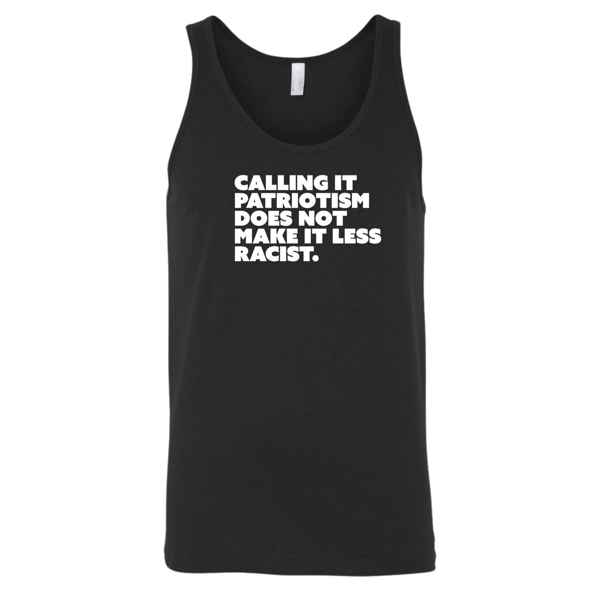 Calling It Patriotism Does Not Make It Less Racist Unisex Tank Top-T-Shirt-The Original God Ain't Petty But I Am