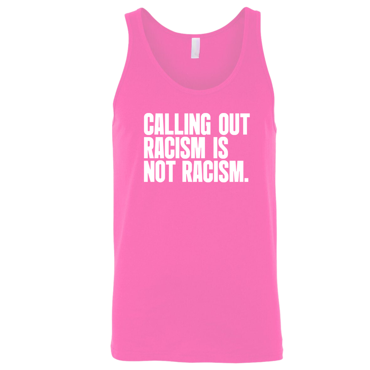Calling Out Racism Is Not Racism Unisex Tank Top-T-Shirt-The Original God Ain't Petty But I Am