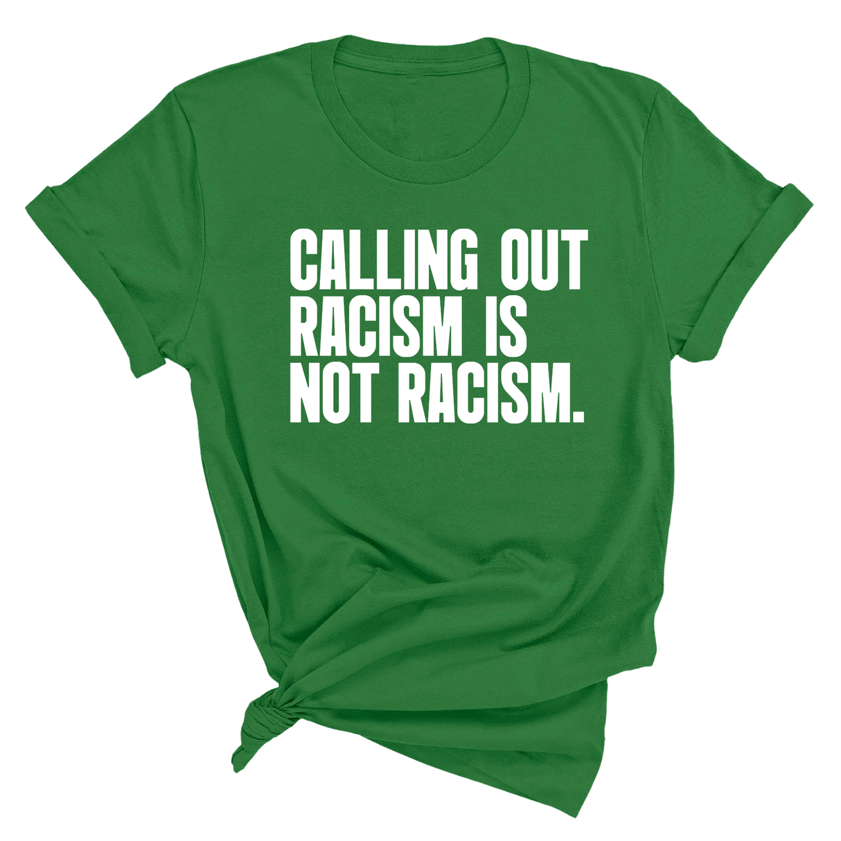 Calling Out Racism Is Not Racism Unisex Tee-T-Shirt-The Original God Ain't Petty But I Am