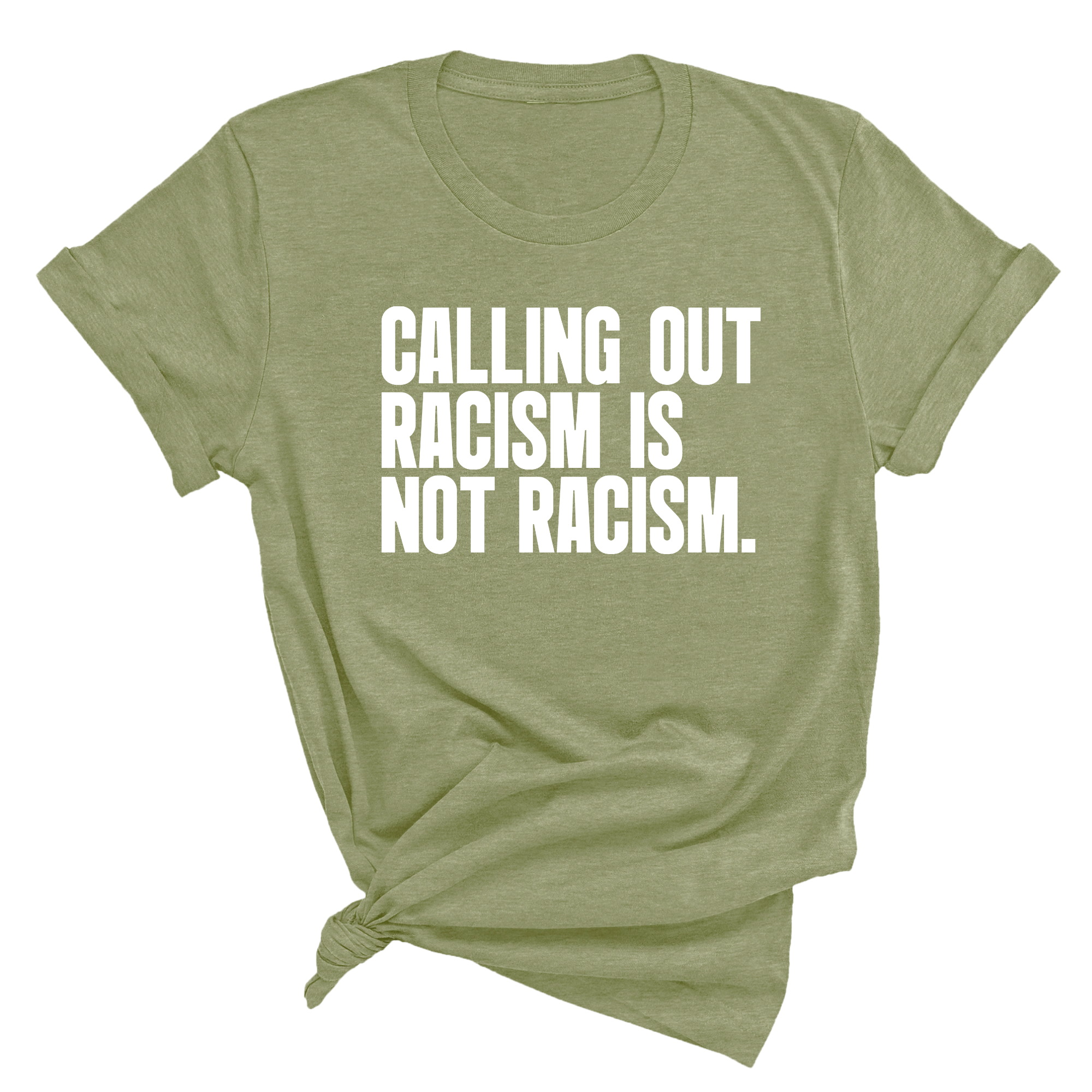 Calling Out Racism Is Not Racism Unisex Tee-T-Shirt-The Original God Ain't Petty But I Am