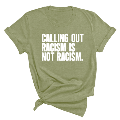 Calling Out Racism Is Not Racism Unisex Tee-T-Shirt-The Original God Ain't Petty But I Am