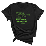 Caring Compassionate Comforting and Kind Unisex Tee (ISS) (CUSTOMS)-CUSTOMS-The Original God Ain't Petty But I Am