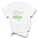Caring Compassionate Comforting and Kind Unisex Tee (ISS) (CUSTOMS)-CUSTOMS-The Original God Ain't Petty But I Am