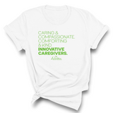 Caring Compassionate Comforting and Kind Unisex Tee (ISS) (CUSTOMS)-CUSTOMS-The Original God Ain't Petty But I Am