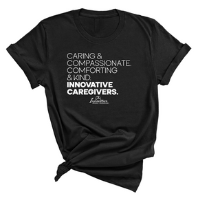 Caring Compassionate Comforting and Kind Unisex Tee (ISS) (CUSTOMS)-CUSTOMS-The Original God Ain't Petty But I Am