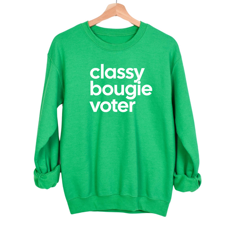 Classy Bougie Voter Unisex Sweatshirt-Sweatshirt-The Original God Ain't Petty But I Am