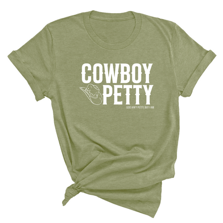 Cowboy Petty Unisex Tee-T-Shirt-The Original God Ain't Petty But I Am