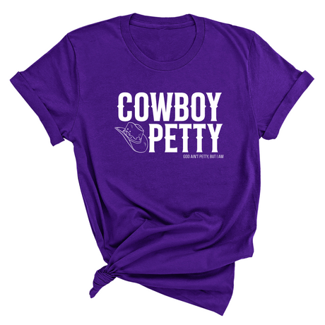 Cowboy Petty Unisex Tee-T-Shirt-The Original God Ain't Petty But I Am