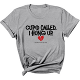 Cupid Called I hung up Unisex Tee-T-Shirt-The Original God Ain't Petty But I Am