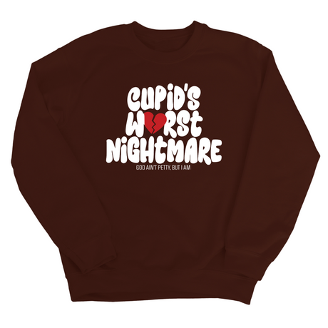 Cupid's Worst Nightmare Unisex Sweatshirt-Sweatshirt-The Original God Ain't Petty But I Am