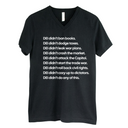 DEI Didn’t Do Any of This *BLACK V-NECK* Unisex Tee-T-Shirt-The Original God Ain't Petty But I Am