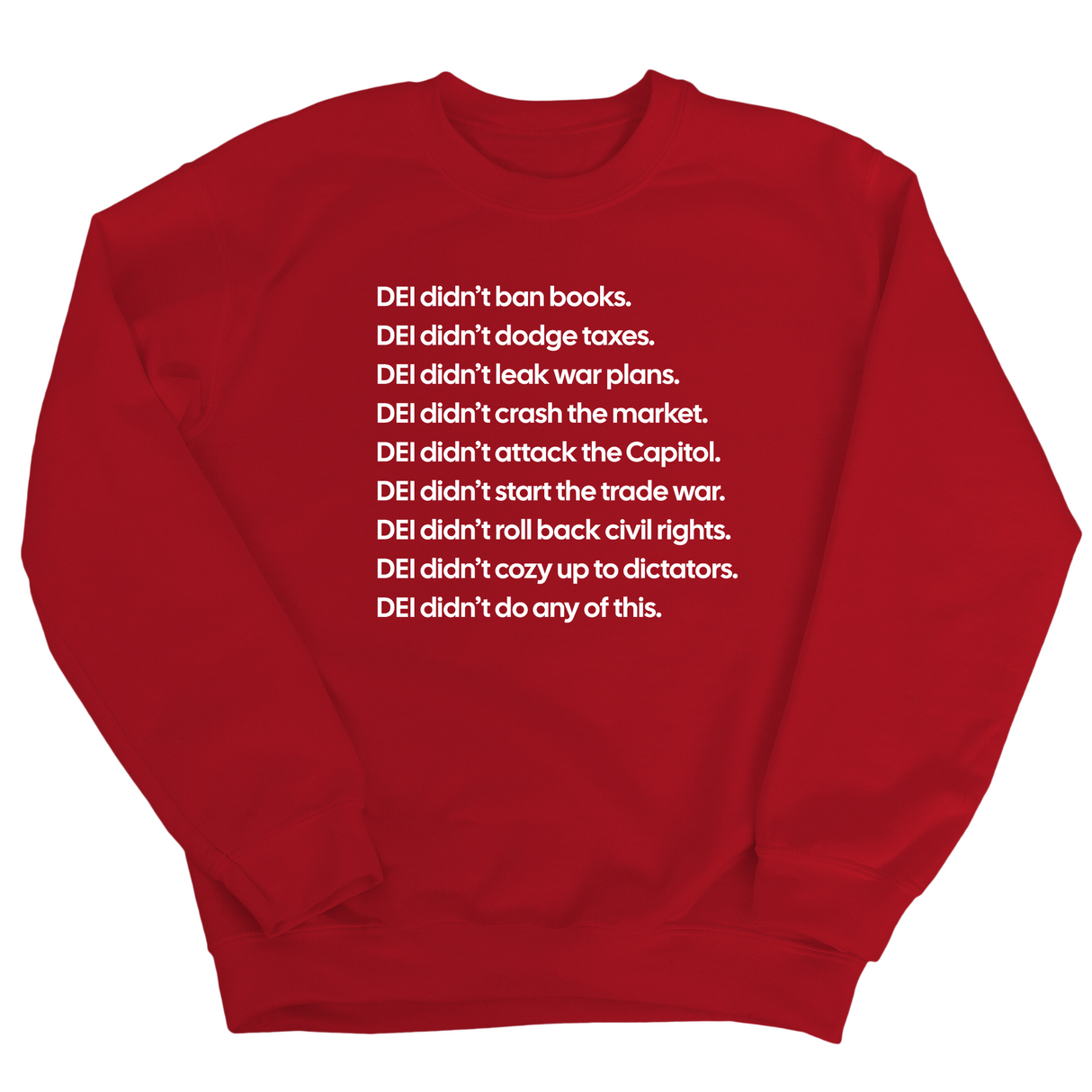 DEI Didn’t Do Any of This Unisex Sweatshirt-Sweatshirt-The Original God Ain't Petty But I Am