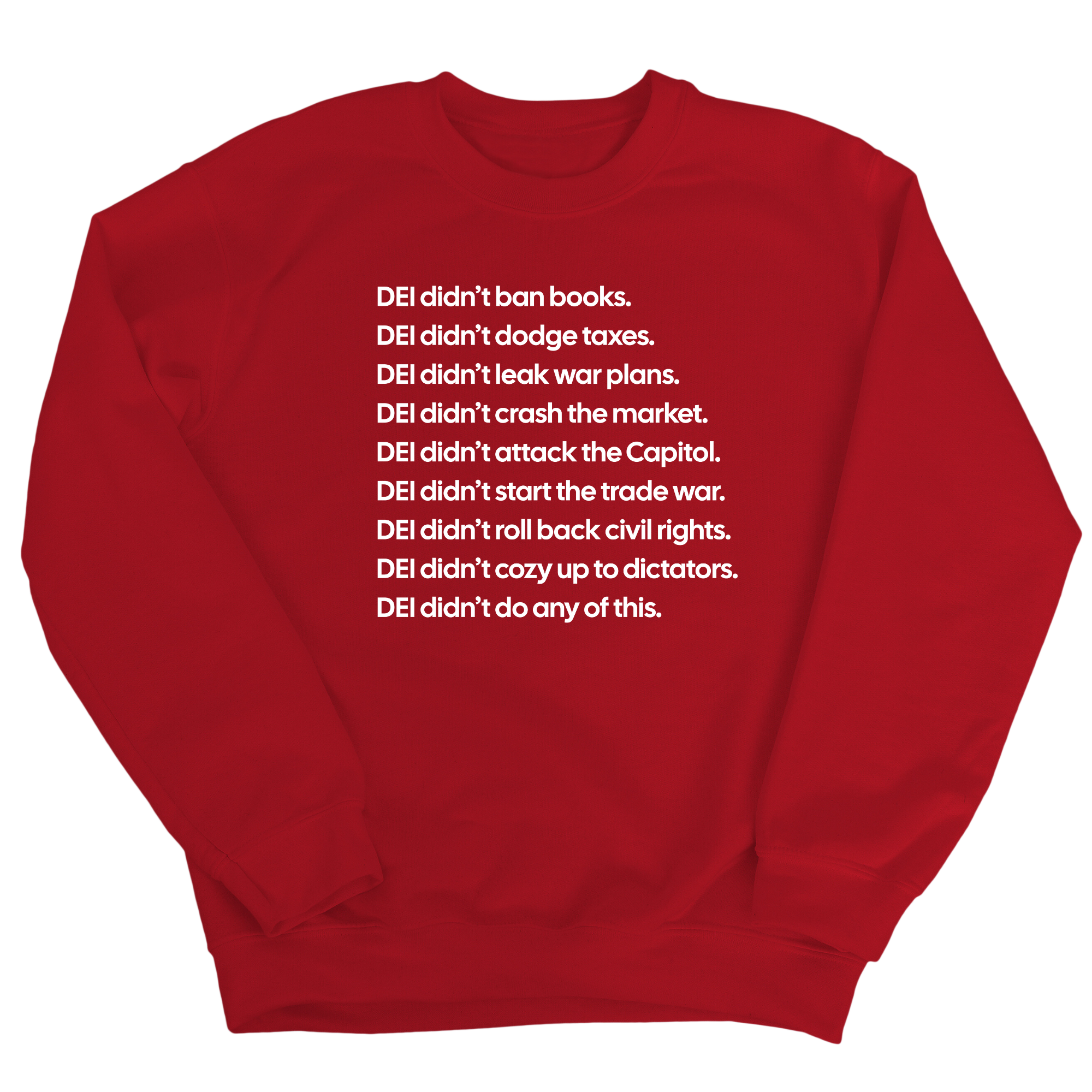 DEI Didn’t Do Any of This Unisex Sweatshirt-Sweatshirt-The Original God Ain't Petty But I Am