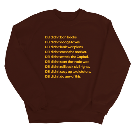 DEI Didn’t Do Any of This Unisex Sweatshirt-Sweatshirt-The Original God Ain't Petty But I Am