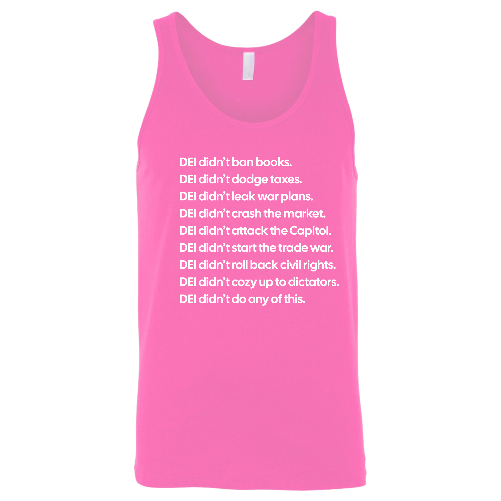 DEI Didn’t Do Any of This Unisex Tank Top-T-Shirt-The Original God Ain't Petty But I Am