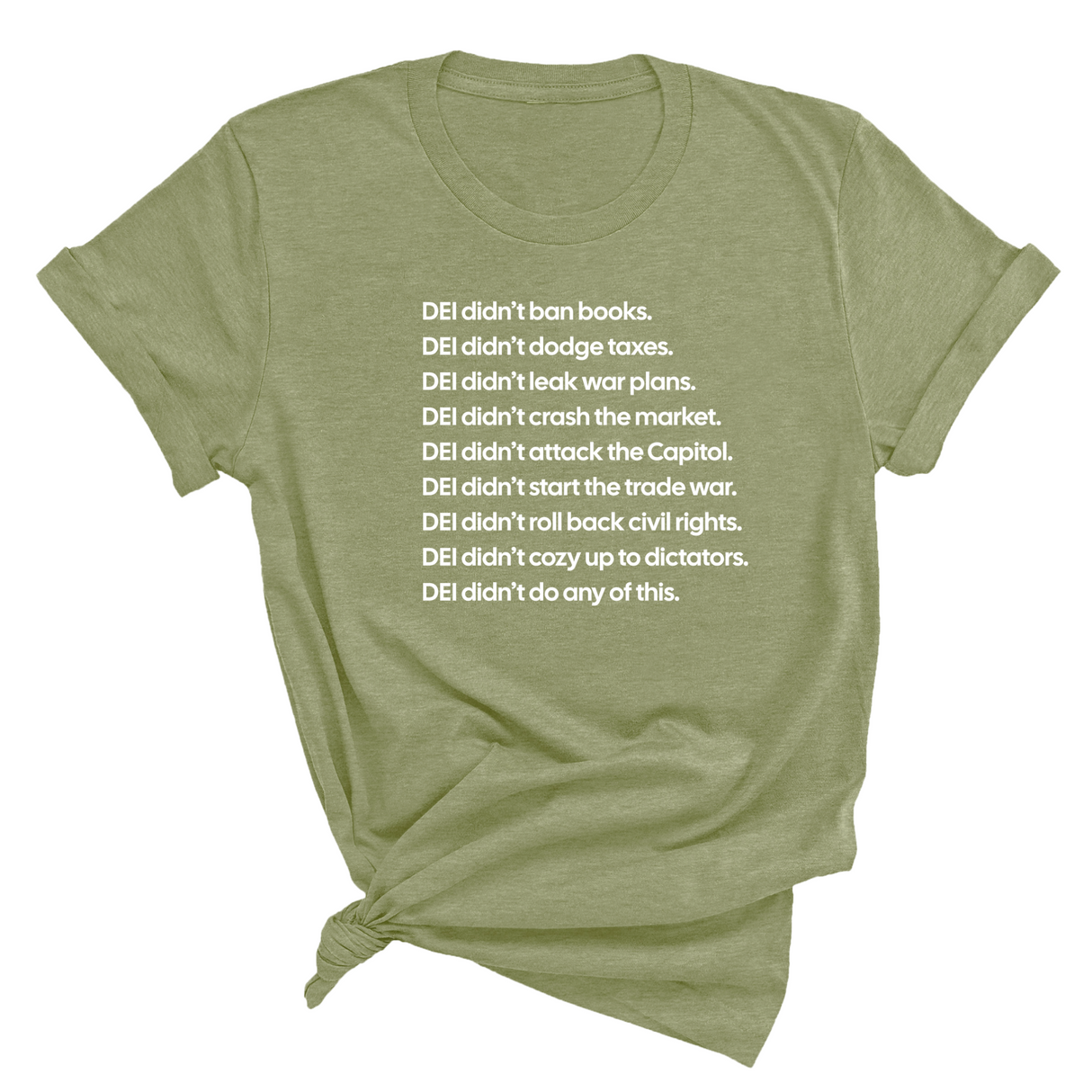 DEI Didn’t Do Any of This Unisex Tee-T-Shirt-The Original God Ain't Petty But I Am
