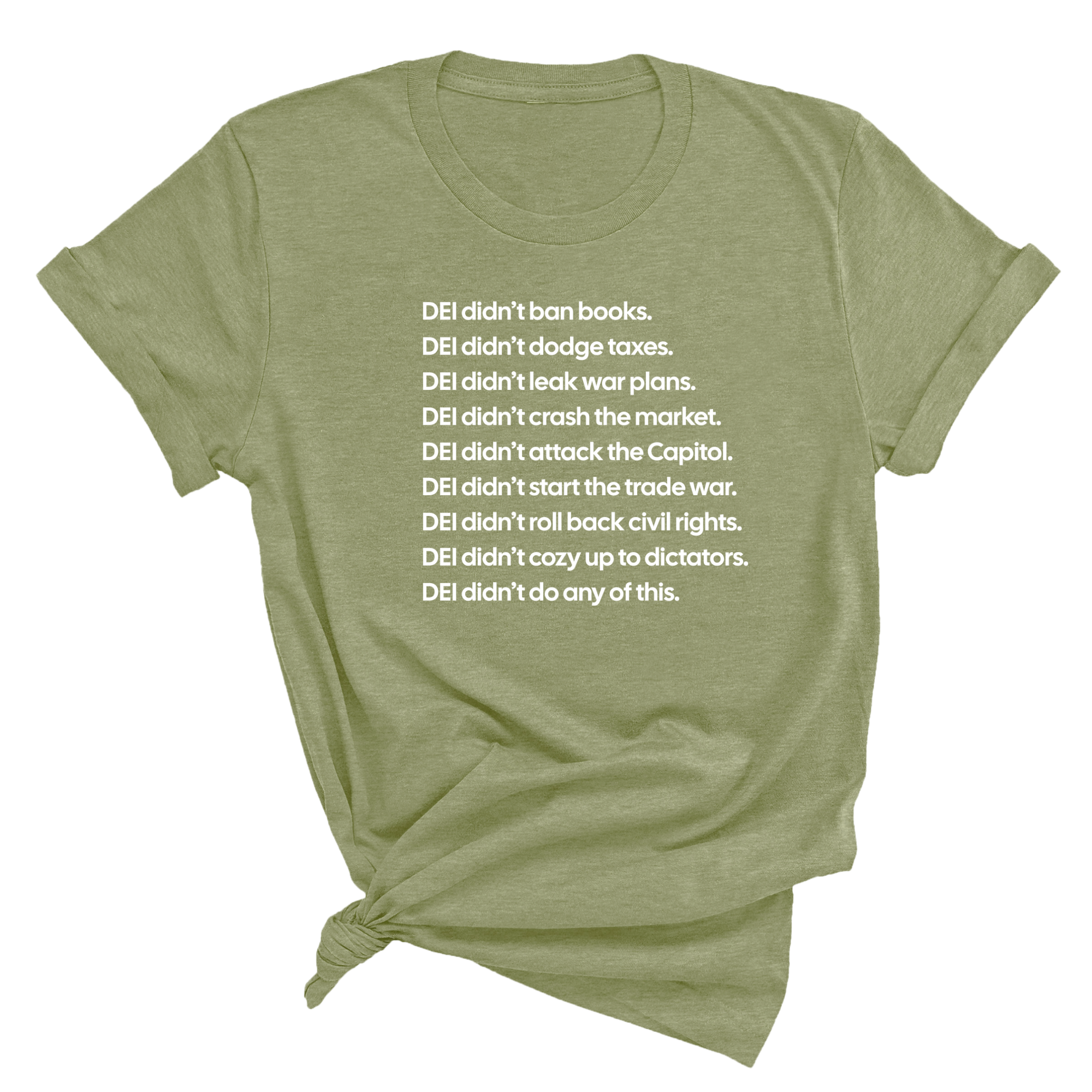 DEI Didn’t Do Any of This Unisex Tee-T-Shirt-The Original God Ain't Petty But I Am